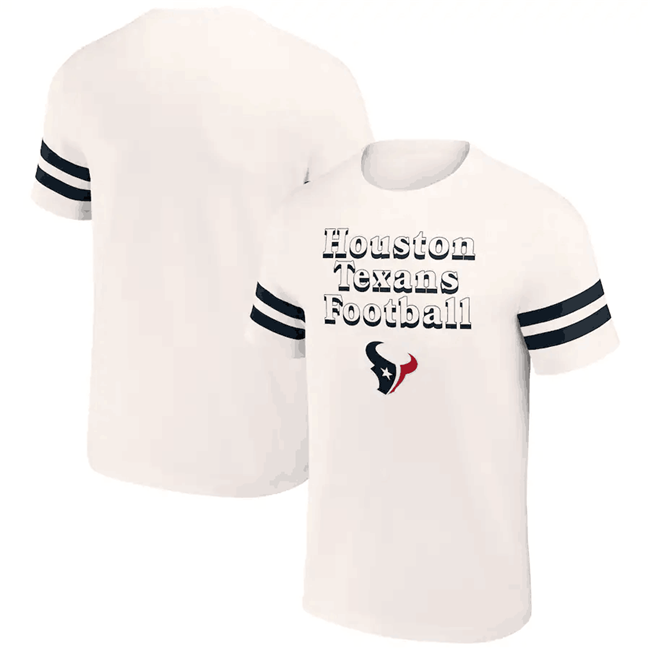 Men's Houston Texans Cream x Darius Rucker Collection Vintage T-Shirt Men's Houston Texans Cream x Darius Rucker Collection Vintage T-Shirt